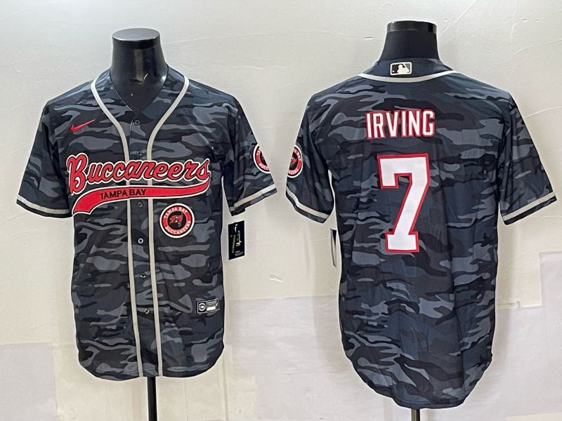 Men 2025 Tampa Bay Buccaneers 7 Irving Camo Joint Name Nike Limited NFL Jersey style 06